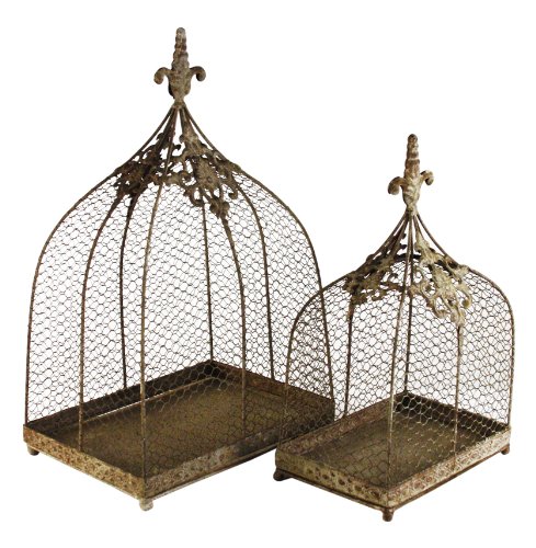Rustic Wire Decorative Bird of 2