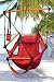 New Deluxe Red Sky Air Chair Swing Hanging Hammock Chair W/ Pillow & Drink Holder