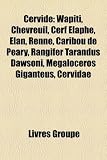Cervidé: Wapiti, Chevreuil, Cerf Élaphe, Élan, Renne, Caribou de Peary, Rangifer Tarandus Dawsoni, Megaloceros Giganteus, Cervidae (French Edition)