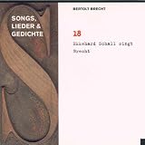 Bertolt Brecht Vol. 18 (Songs, Lieder und Gedichte: Ekkehard Schall Singt Brecht)
