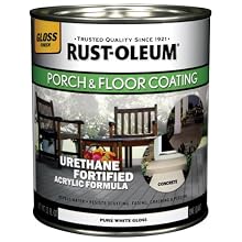 Rust-Oleum 244854 Porch Floor Paint, Pure White Gloss, 1-Quart