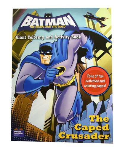  Batman Coloring And Activity Book - The Caped Crusader Batman Coloring Book (1book)