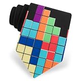 Tetris Tie by Game Tie - Black Microfiber