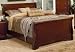 King Size Sleigh Bed Louis Philippe Style in Mahogany Finish