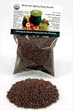 Broccoli Sprouting Seeds - 4 Oz. (1/4 Lb.) Certified Organic Broccoli Seed - Perfect for Growing Salad Sprouts, Cooking, Food Storage, Garden Seed & More - Sprout for Fun, Health & Great Taste. Broccoli Sprouts Contain Sulforaphane.