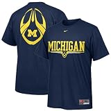 Nike Michigan Wolverines Navy Blue Team Issue T-shirt