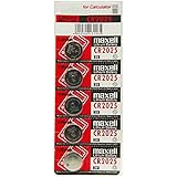 Maxell Lithium 3V Batteries Size CR2025 (Pack of 5)