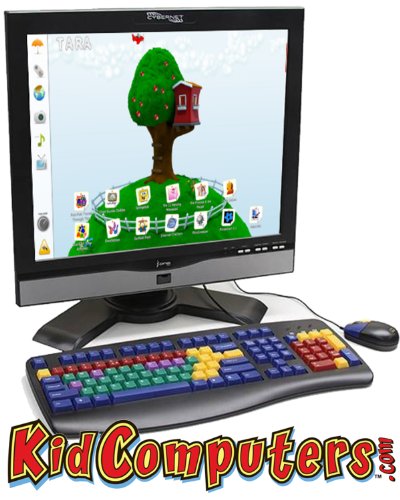 Kids Computer Cybernet Station - Library Package Early Learning + Elementary Package Combo - Toddler to 6th Grade Ages 2 to 11 - All-in-one 19 Touchscreen - Desktop Computer