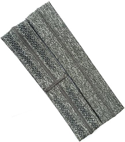 Agosti Non Slip Silicone Sweatband Sports Athletic Headband, Cooling Head Bands for Women Men Black