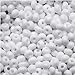 Jablonex Czech Glass Seed Beads Size 6/0 (1 Ounce) (Snow White Opaque, 6/0)