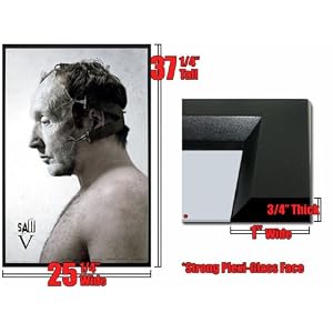FRAMED SAW V FIVE HORROR FILM TOBIN JIGSAW JOHN POSTER FR 24715 G