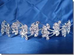 Bridal Wedding Tiara Crown With Flower Wreath 26086