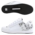 DC Court Graffik SE White Womens Skate Shoes - 301043-TKD