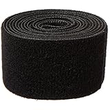Velcro 1805-OW-PB/B-5 Nylon Onewrap Strap, Hook and Loop, 1-1/2" Wide, 5' Length, Black