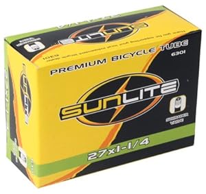 Sunlite Bicycle Tube, 27 x 1-1/4 SCHRADER Valve