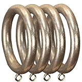 UPC 674199000402 product image for Menagerie Smooth Drapery Rings, Antique Silver, Set of 4 | upcitemdb.com