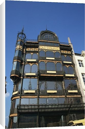 Canvas Prints of Old England Building, art nouveau, Brussels, Belgium, Europe from Robert Harding