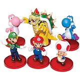 Nintendo's Super Mario Brothers Toys: Collectible Mini Figures (Set of 6)