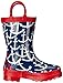 Hatley Girls' Scattered Anchors Rain Boots