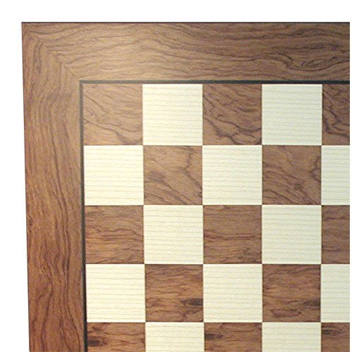 Worldwise Imports Bubinga and Maple Chessboard with 1.75in Squares