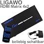 HDMI Matrix 4x2 Splitter Switch Umschalter 4 zu 2 &hellip von Ligawo �