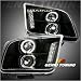 Genki Tuning - 2005-2008 (2006 2007) Ford Mustang V6 V8 GT Halo LED Black Housing High Performance Projector HeadLights HeadLamps Head Lights Lamps 05 06 07 08 Image