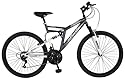 Pacific Cycle Men's 26-Inch Chromium Full Suspension Bicycle