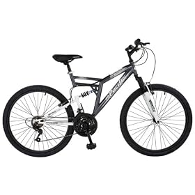 Pacific Cycle Men's 26-Inch Chromium Full Suspension Bicycle