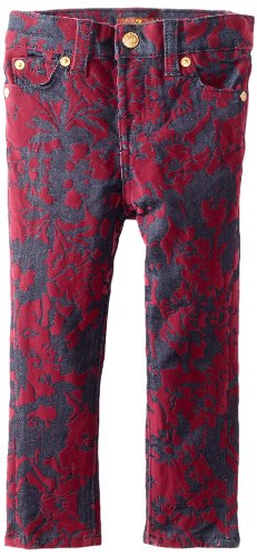 7 For All Mankind Girls 2-6X Toddler Skinny Flocked