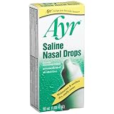Ayr Saline Nasal Drops, 1.69-Ounce Bottles (Pack of 6)