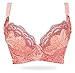 SIIkWorld Women'S Deep-V Push Up Plunge Underwire Brassiere Lace-Trim Bra