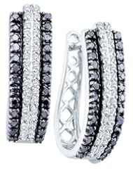 1.03CTW DIAMOND LADIES FASHION HOOPS
