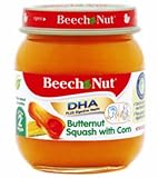 Beech-Nut Butternut Squash & CornStage 2 DHA Plus,  4 Ounce Jars (Pack of 12)