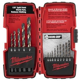 Milwaukee 48-89-1110 14 Piece Black and Bronze Drill Bit Set by Milwaukee