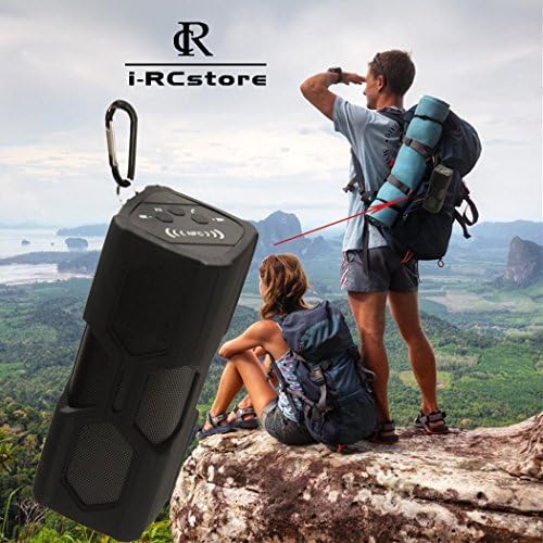 Goldroadtrade Portable Bluetooth 4.0 Waterproof And Shockproof Power Bank Speaker,Ultra Bass Booster/Subwoofer Sound Effect-NFC, Work For iPhone/iPad/iPad Air/All Smart Phones/ Mp3 Player - (Black)