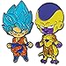 Great Eastern Entertainment Dragon Ball Super SSGSS Blue Goku & Golden Frieza Metal Pins Set of 2