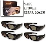 3DTV Corp® 3D Window® DLP LINK 3D Glasses (FOUR) for ALL 3D Ready DLP Projectors and ALL Samsung® and Mitsubishi® DLP TV's  for Sale