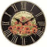 Review Infinity Instruments 12628-24 / Infinity Instruments Le Jardin Red Poppy 24-Inch Wall Clock