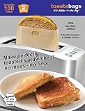 Toastabags Reusable Non-Stick  Sandwich/Snack "In Toaster" Grilling Bags, 2 Pack