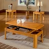 IMAGE OF Steve Silver Nero Lift Top Rectangle Coffee Table Set in Oak - NE5000K