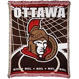 Ottawa Senators Jacquard Woven Throw Blanket