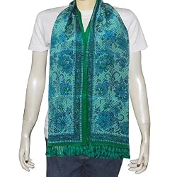Long Silk Scarf Summer Accessory 20 X 72 inches