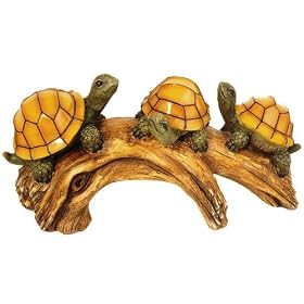 Moonrays 91515 Turtles on a Log Solar-Powered Outdoor LED Light