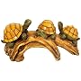 Moonrays 91515 Solar Powered Turtles on a Log with Glowing Shells