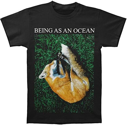 Being As An Ocean Men's Sleeping Fox T-shirt X-Large Black