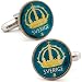 Hand Painted Sweden 10 Ore Coin Cufflinks