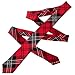 TopTie Unisex Black and Red Plaid Skinny 2