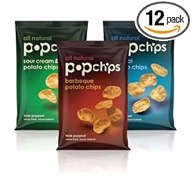 Popchips 6-Flavor Variety Pack, 3-Ounce Bags (Pack of 12)