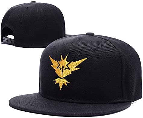 JASOND Pokemon Go Team Instinct Logo Cap Embroidery Adjustable Snapback Hat