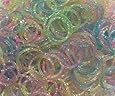 Generic Refill Bands Pack of 1200 Glitter Style 1 Rubber Bands with 50 S-clips